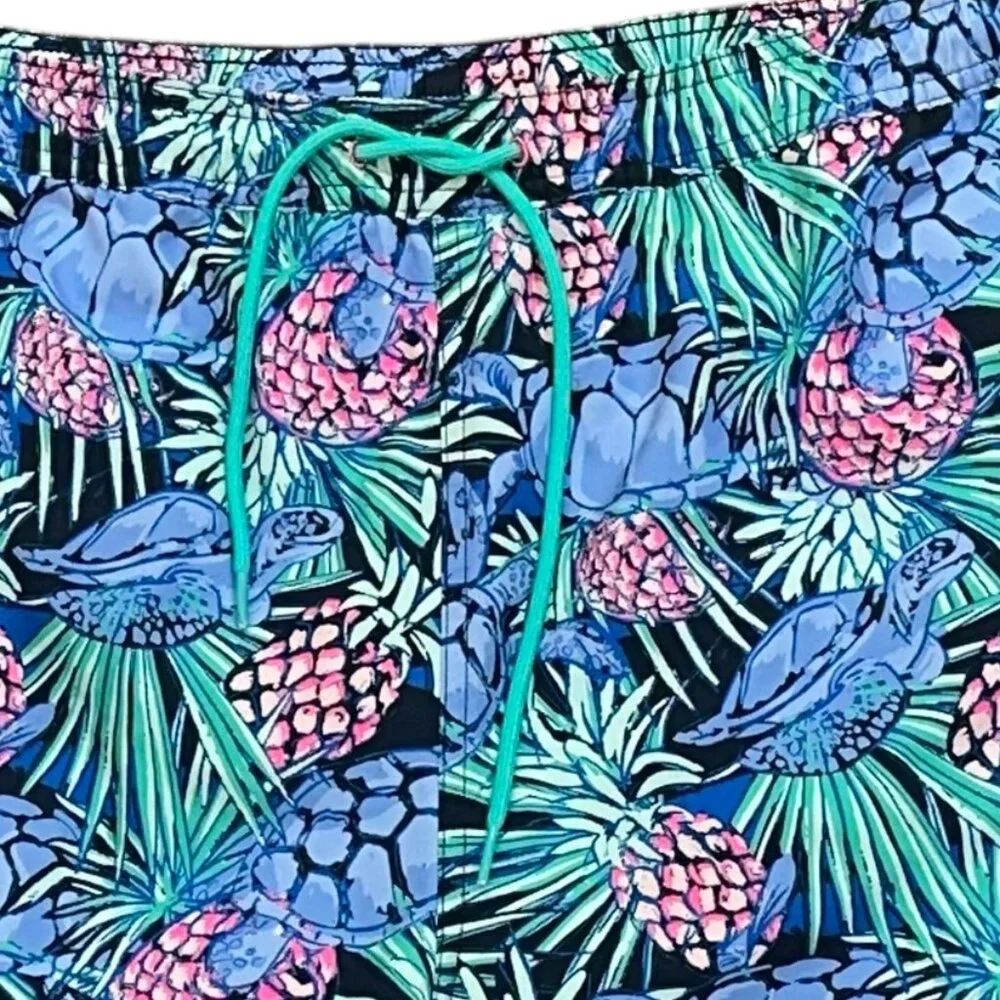 Vineyard Vines Chappy Bathing‎ Suit Swim Trunks Sea Turtles XXL Ocean Beach Pool